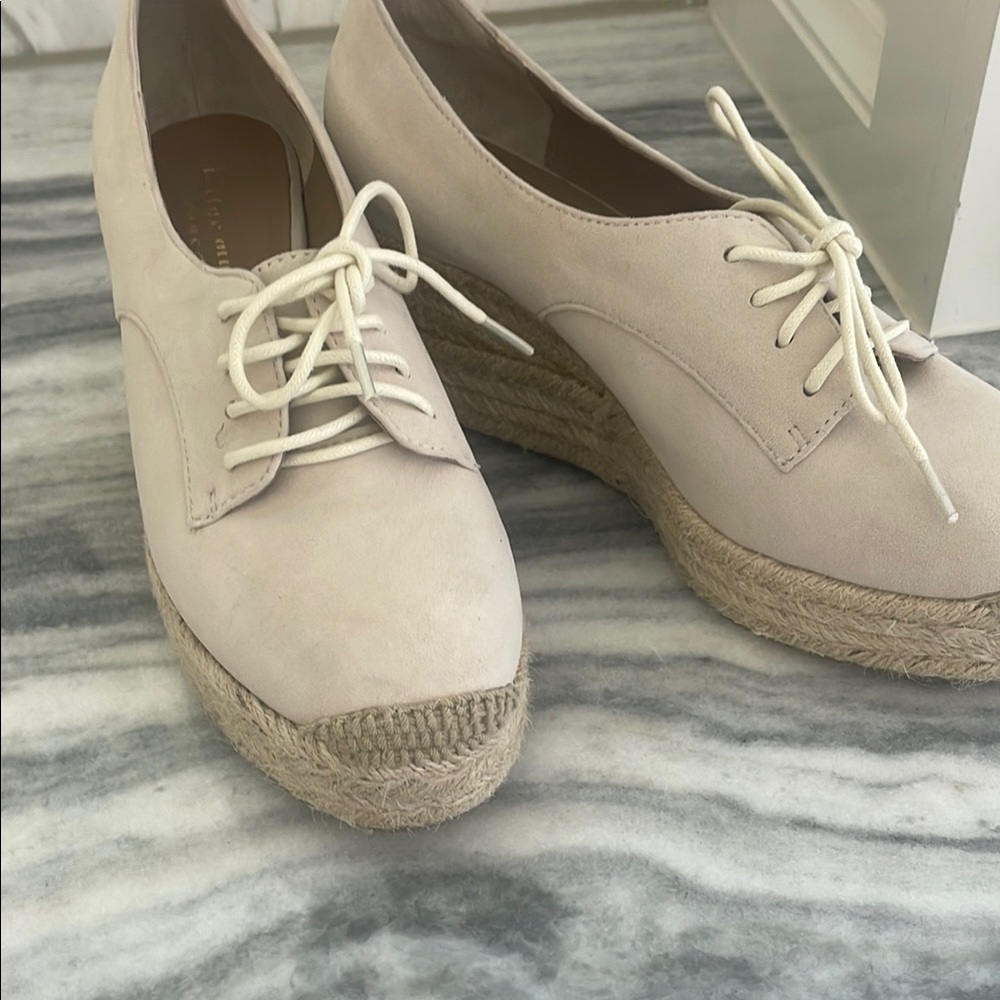 Women's Cream Espadrille Lace-Up Shoes